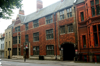 The site of 5 Saint Pauls Square seen in May 2009 - this part of Shire Hall being built in 1910